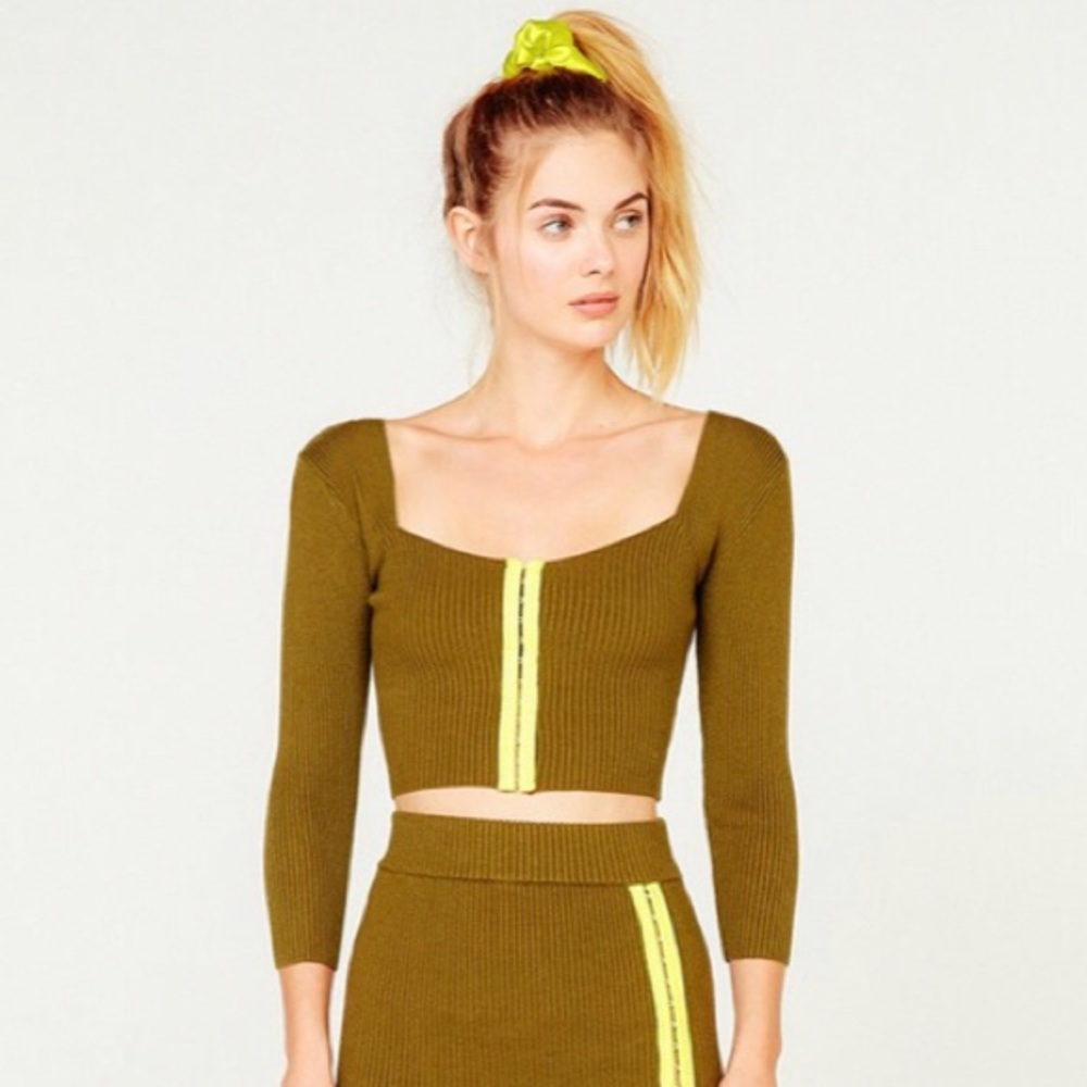 For Love and Lemons Paige Hook and Eye Top NWT